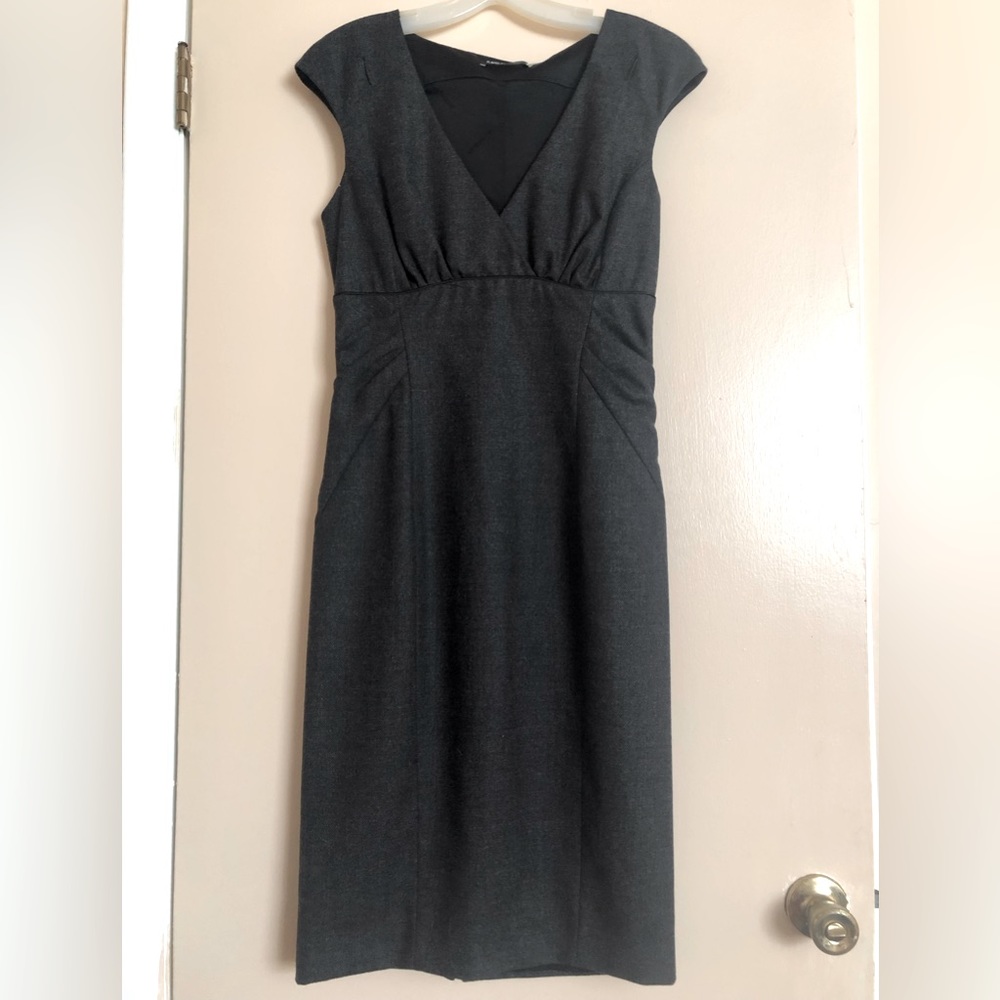 Flavio Castellani Black Wool Blend Dress EU 42 USA M